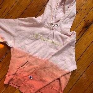 champion dip dye reverse weave hoodie